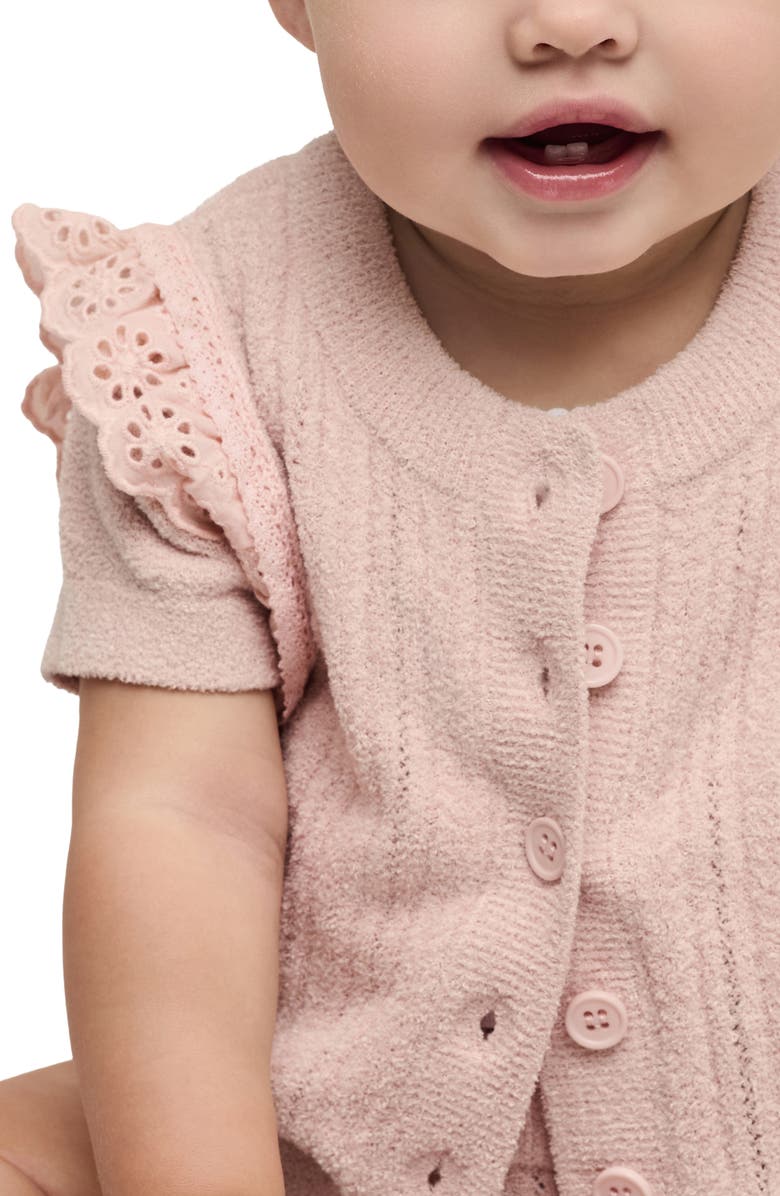 Barefoot Dreams<sup>®</sup> CozyChic<sup>®</sup> Ultra Lite Cardigan and Bottoms Set, Alternate, color, Dusty Rose