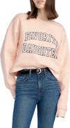 Favorite Daughter The Collegiate Logo Crop Sweatshirt