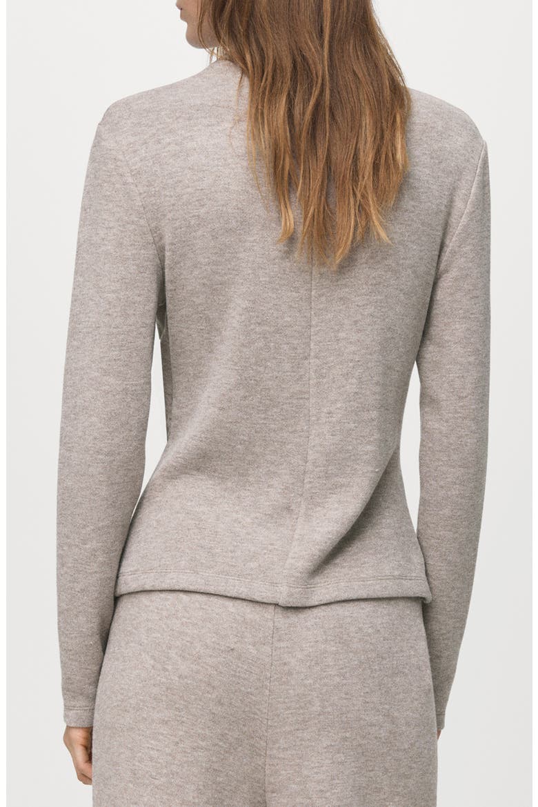 Funnel Neck Sweatshirt, Alternate, color, BROWN/GREY