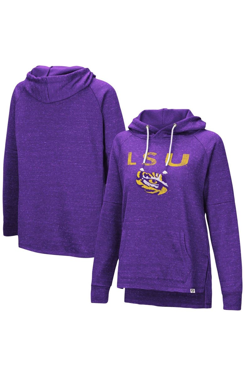 COLOSSEUM Women's Colosseum Purple LSU Tigers Nollie Raglan Slub Pullover Hoodie, Alternate, color, 