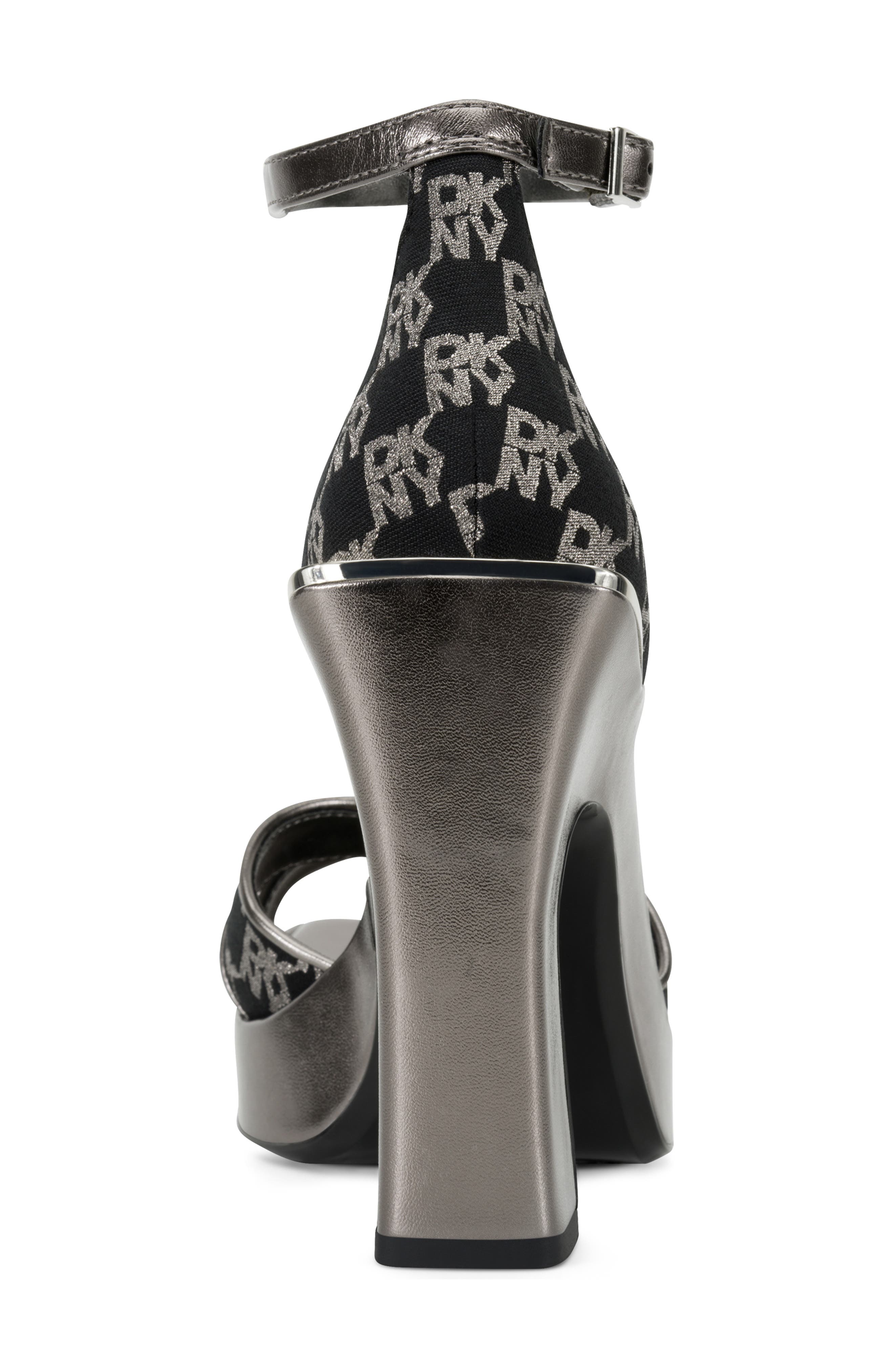 DKNY Linda Ankle Strap Sandal, Alternate, color, Black