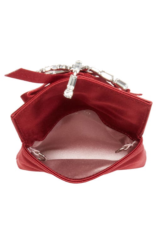 Jimmy Choo Soft Card Holder With Chain In Red