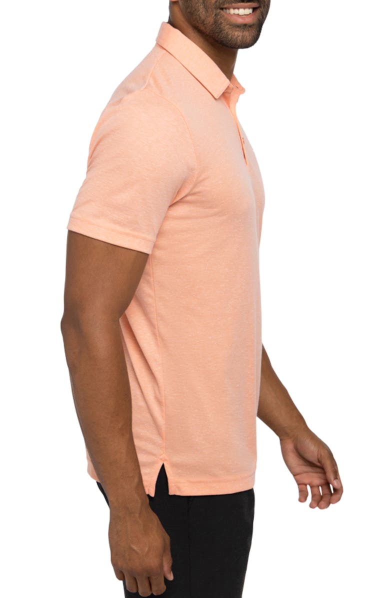TravisMathew Mucho Gusto Solid Polo Shirt, Alternate, color, Heather Melon