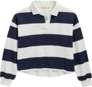 Walking on Sunshine Kids' Stripe Long Sleeve Rugby Shirt
