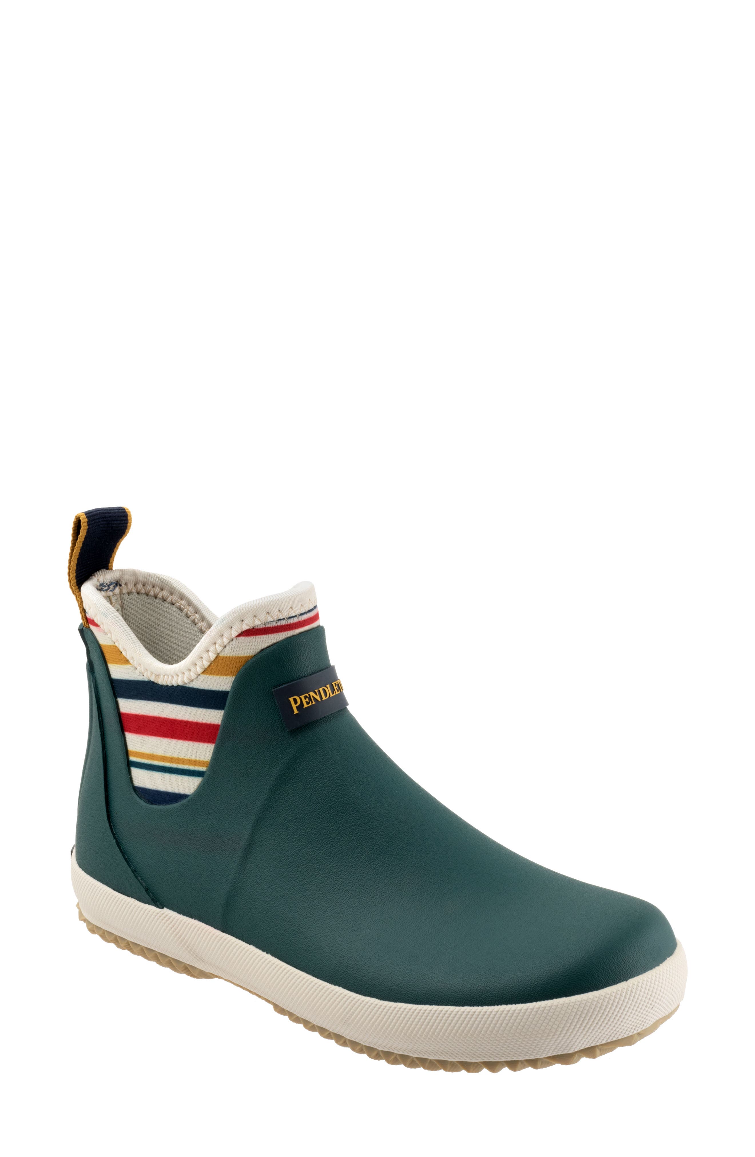 Pendleton National Park Stripe Waterproof Chelsea Rain Boot, Main, color, 