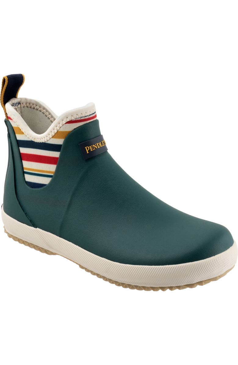 Pendleton National Park Stripe Waterproof Chelsea Rain Boot, Main, color,