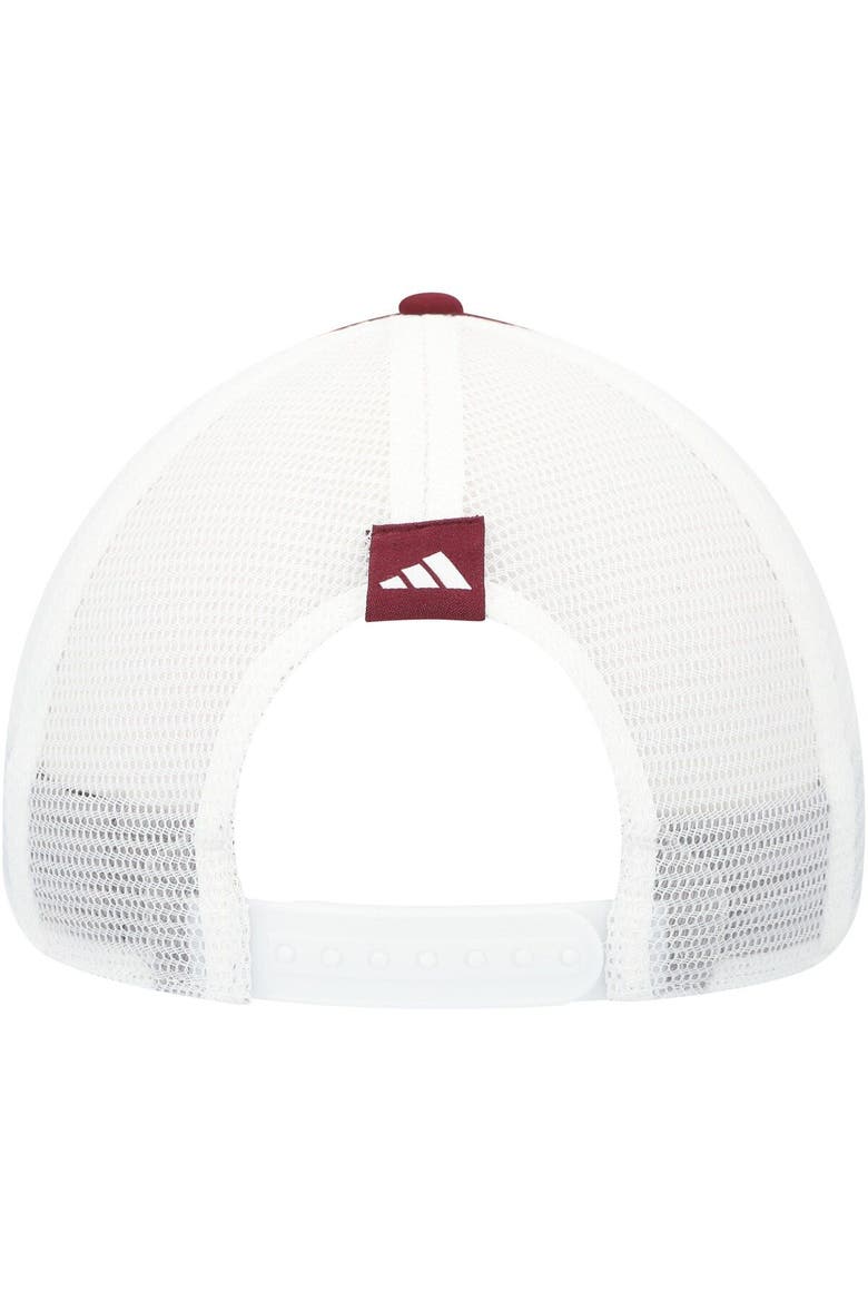 Men's adidas Maroon Mississippi State Bulldogs Phrase Foam Front Trucker Adjustable Hat, Alternate, color, Maroon