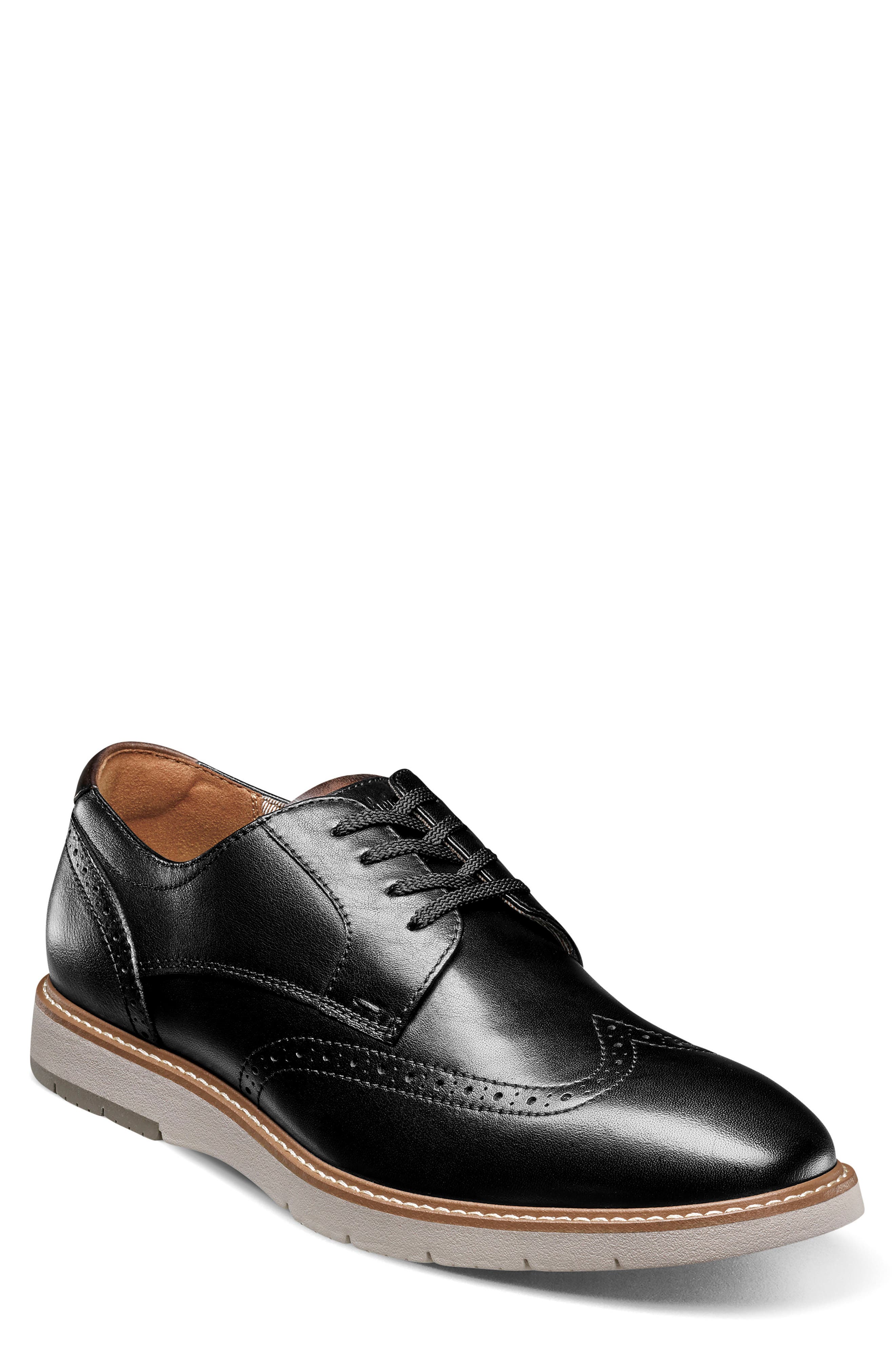 Florsheim Vibe Wingtip Derby, Main, color, Black