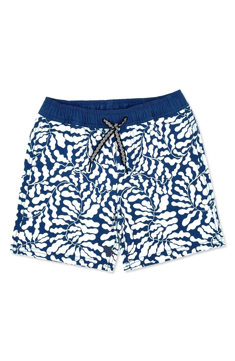 Feather 4 Arrow Kelp Swim Trunks, Main, color, 