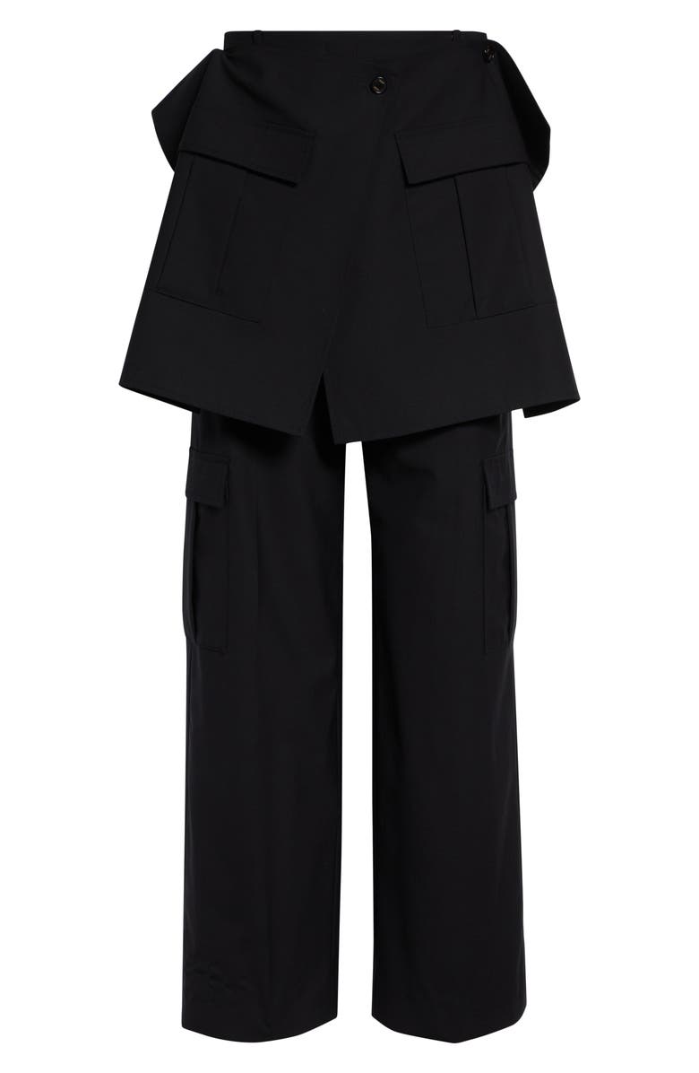 EENK Convertible Panel Wool Blend Cargo Pants, Main, color, Black