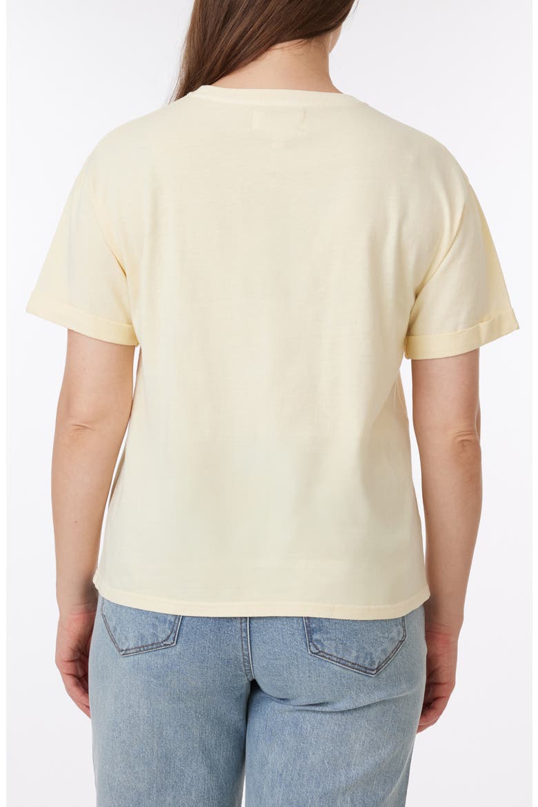 Melissa Sunwashed Relaxed Cotton T-Shirt, Alternate, color, CHAMOMILE