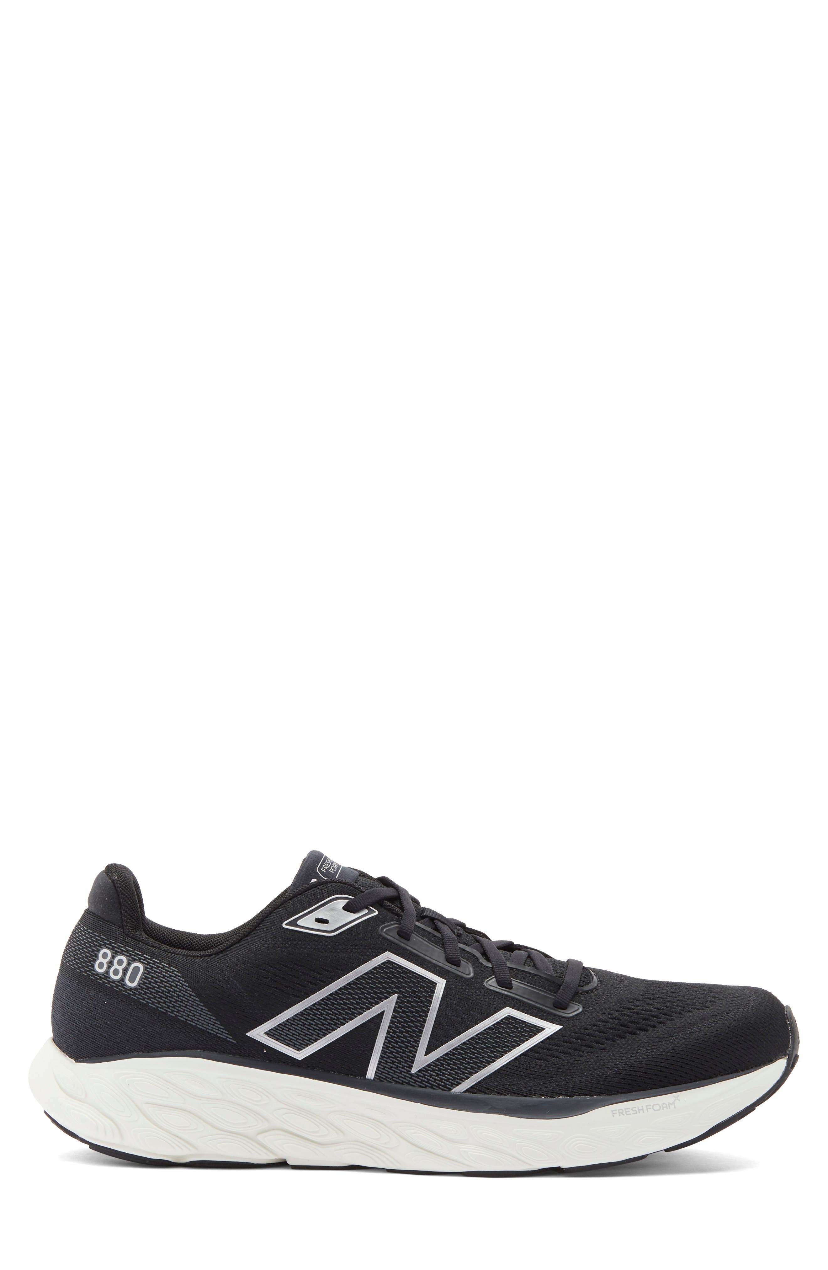 New Balance 880 Fresh Foam Running Shoe, Alternate, color, Black/ Sea Salt