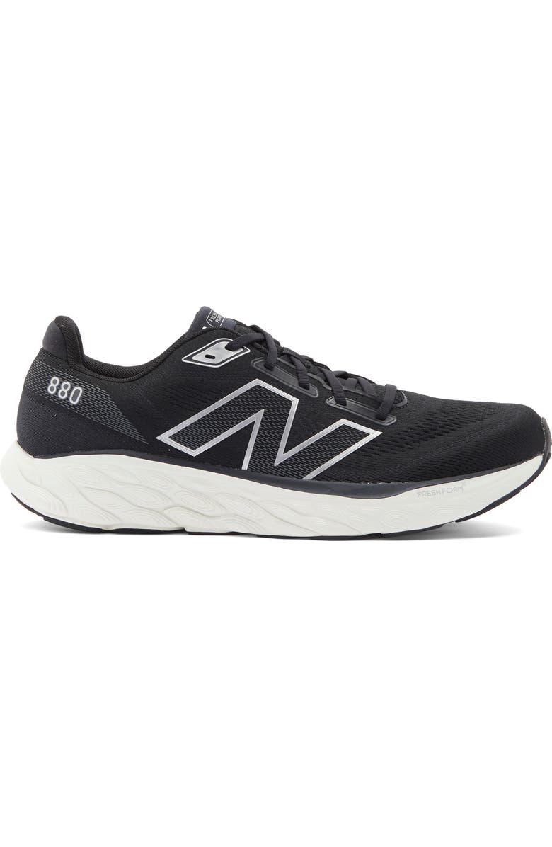 New Balance 880 Fresh Foam Running Shoe, Alternate, color, Black/ Sea Salt