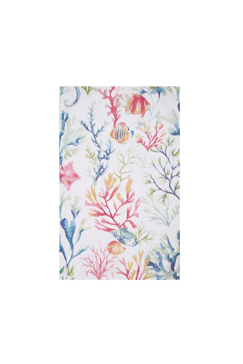 Nori Coral Towel, Main, color, White