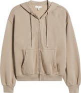 BP. Relaxed Cotton Blend Zip Hoodie