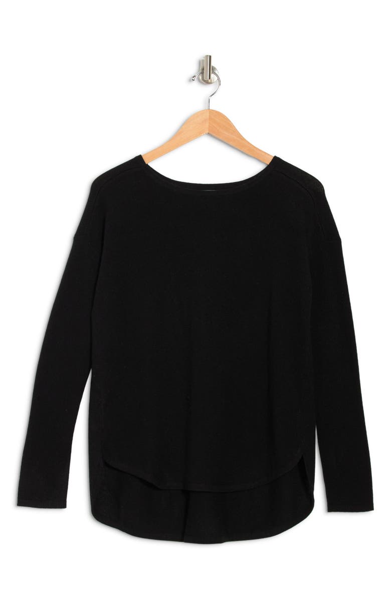 Griffen Cashmere Pleat Back Sweater, Alternate, color,