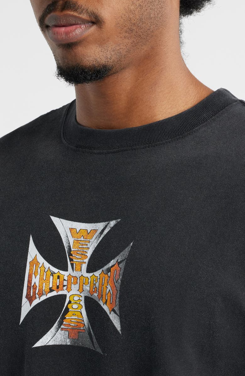 ID Supply Co West Coast Choppers Cotton Graphic T-Shirt, Alternate, color, Washed Black