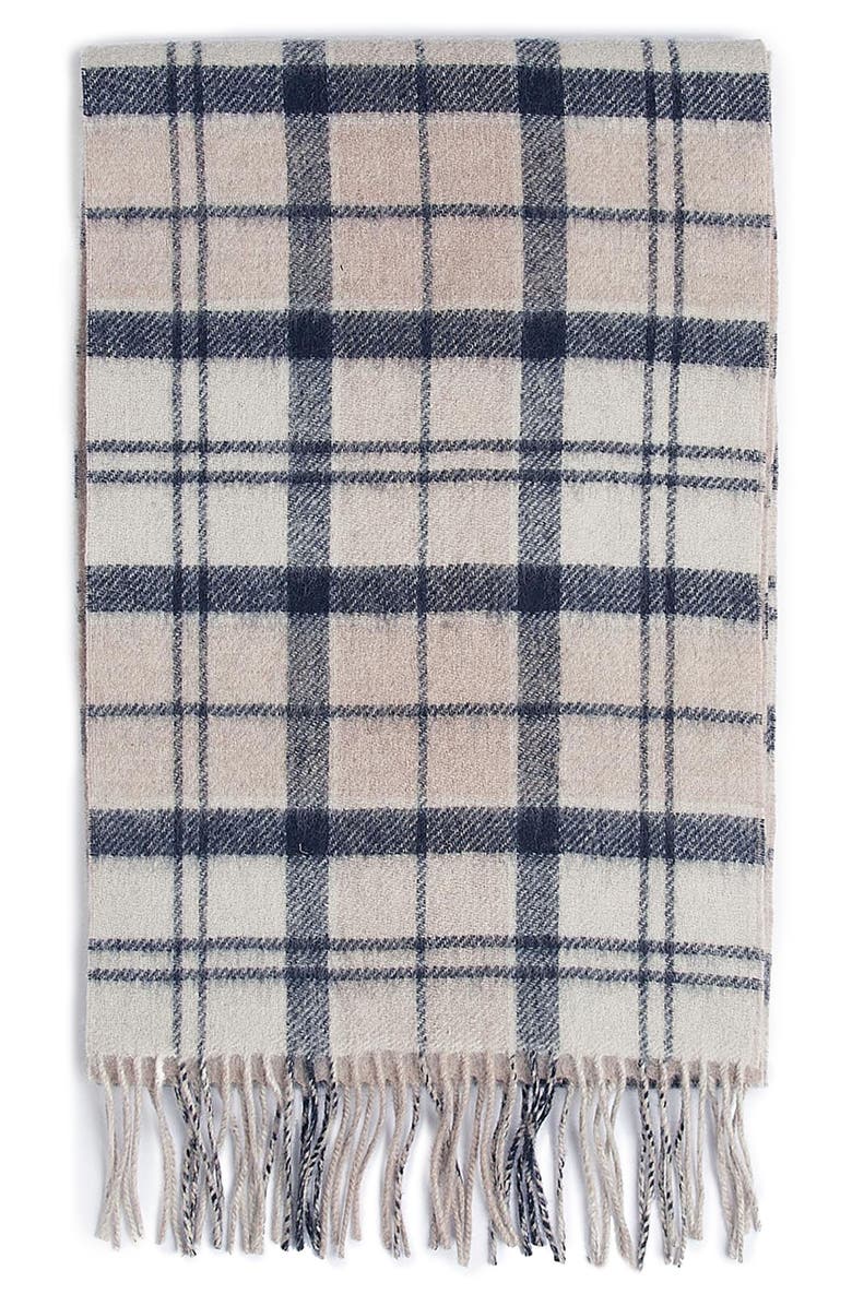Barbour Jemma Plaid Double Face Lambswool Fringe Scarf, Alternate, color, 