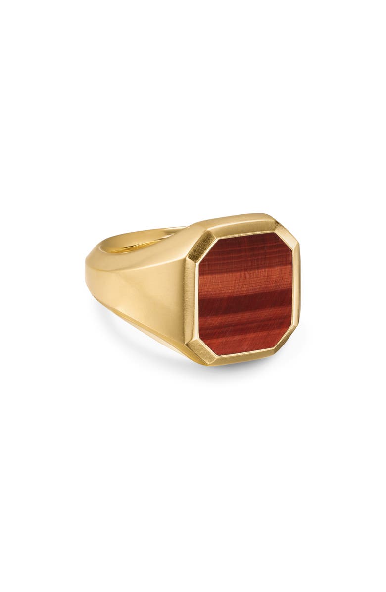 David Yurman Men's Streamline Signet Ring, Alternate, color, Gold