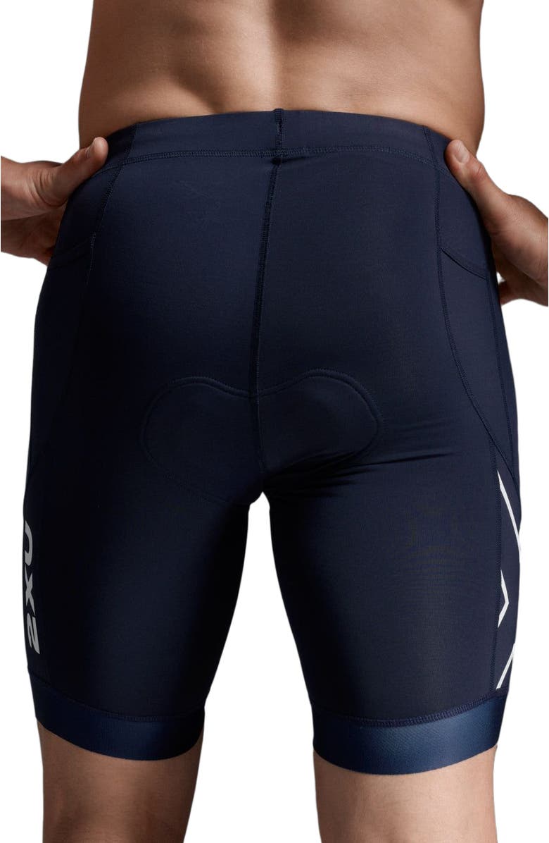 2XU Men's Core Tri 8 Inch Short, Alternate, color, Midnight/White
