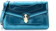 Pre-Owned Bvlgari Serpenti Forever Shoulder Bag Metallic Leather Small