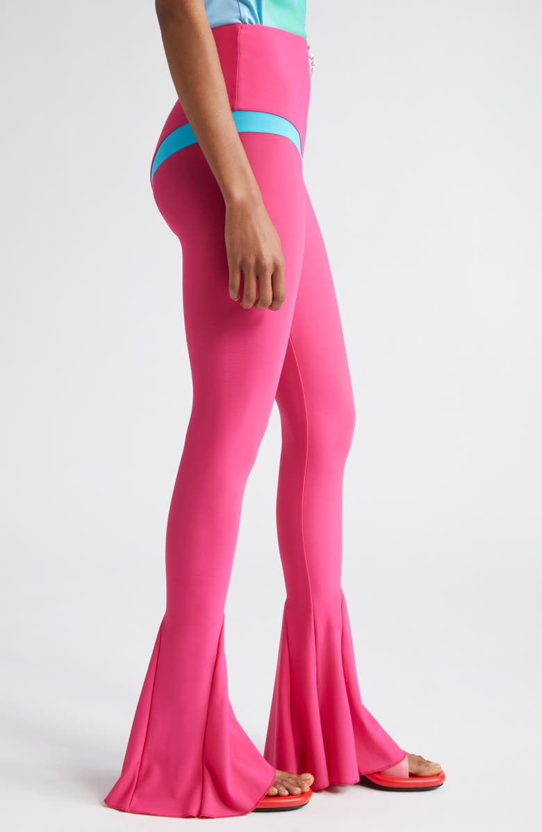 Marshall Columbia x Disney 'The Little Mermaid' High Waist Flare Leg Pants, Alternate, color, Fuschia