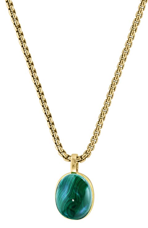 Malachite Pendant Necklace
