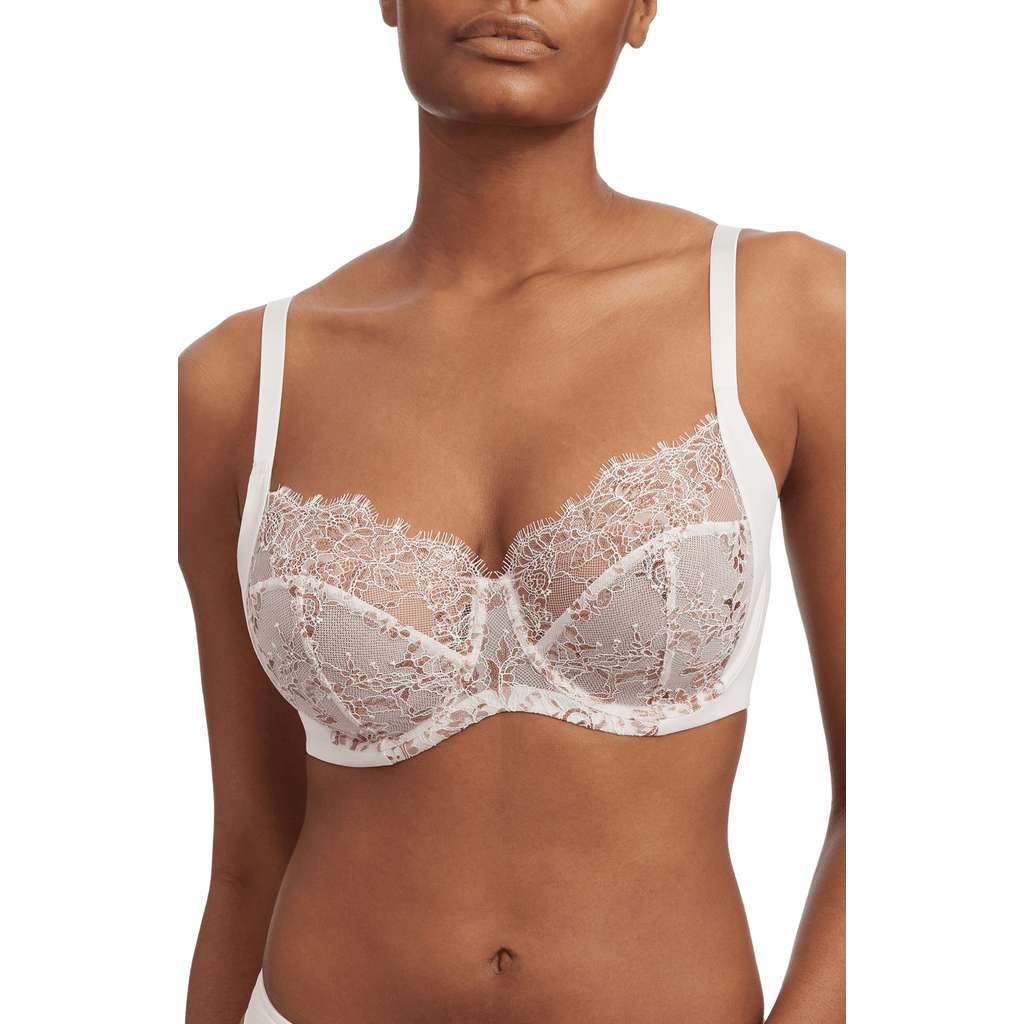 Skarlett Blue Entice Lace Full Coverage Underwire Bra In Icing/rose Gold