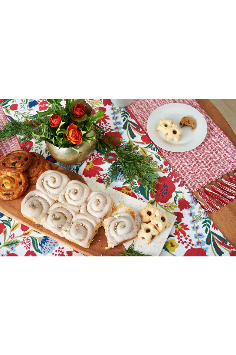 Bella Winter Placemats Set of 4, 13" x 19", Alternate, color, Red