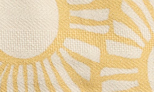 Rvca Exotica Stripe Drawstring Shorts In Yellow