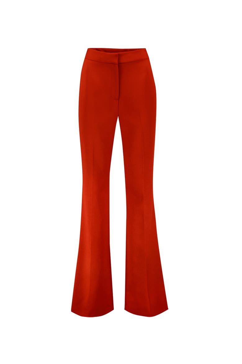 Semi-Flared Trousers, Alternate, color, Chedron