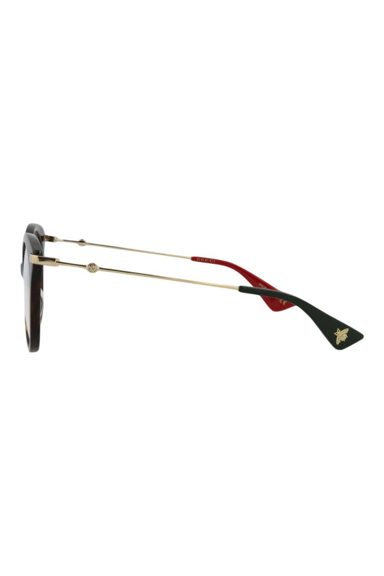 50mm Cat Eye Optical Glasses, Alternate, color, HAVANA GOLD TRANSPARENT