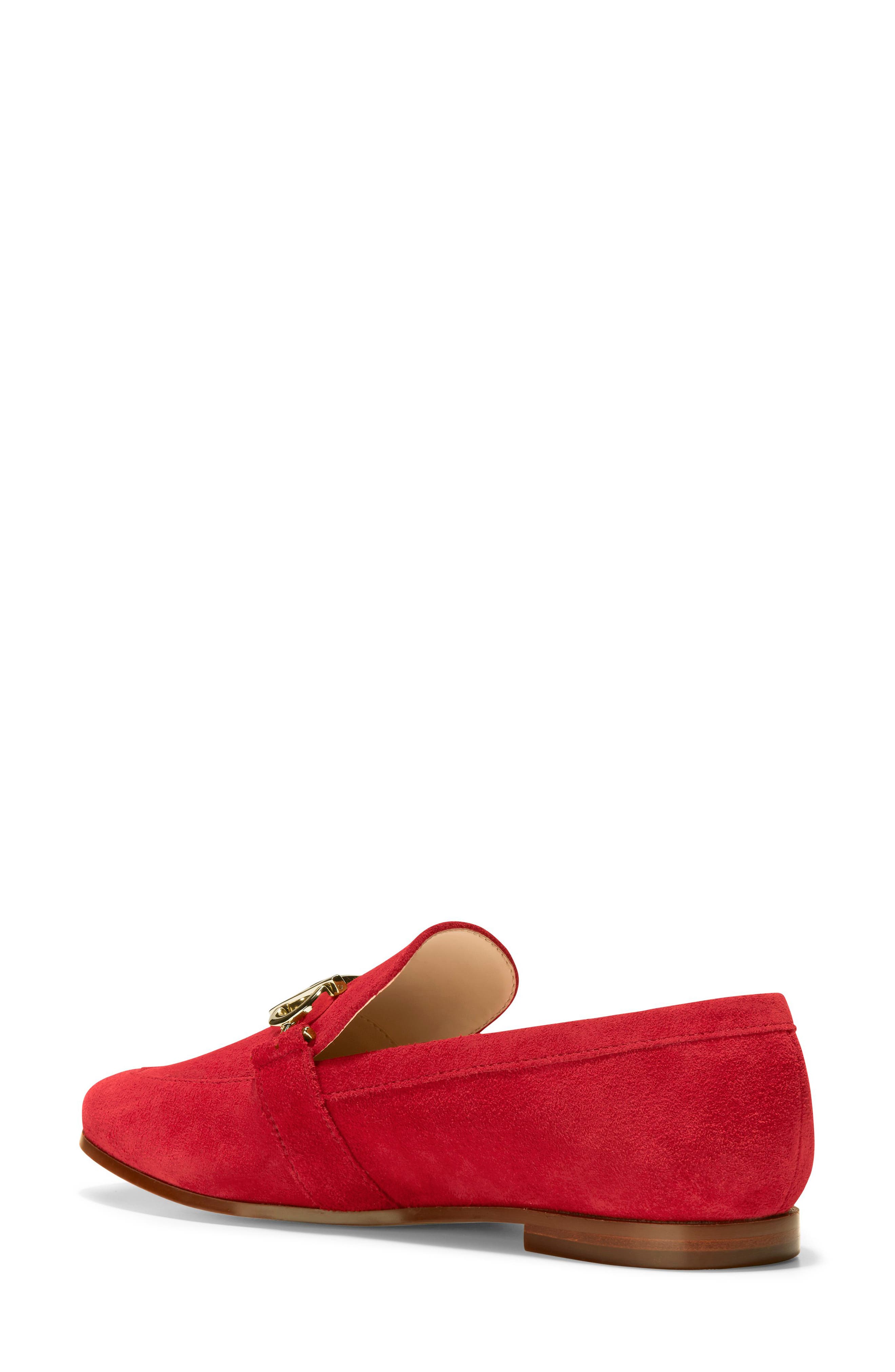Modern Classics Loafer, Alternate, color, RED DAHLIA SUEDE