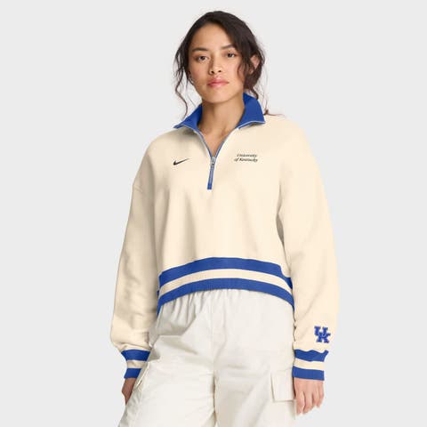 Women's Nike Tan Kentucky Wildcats Legacy Half-Zip Sweatshirt