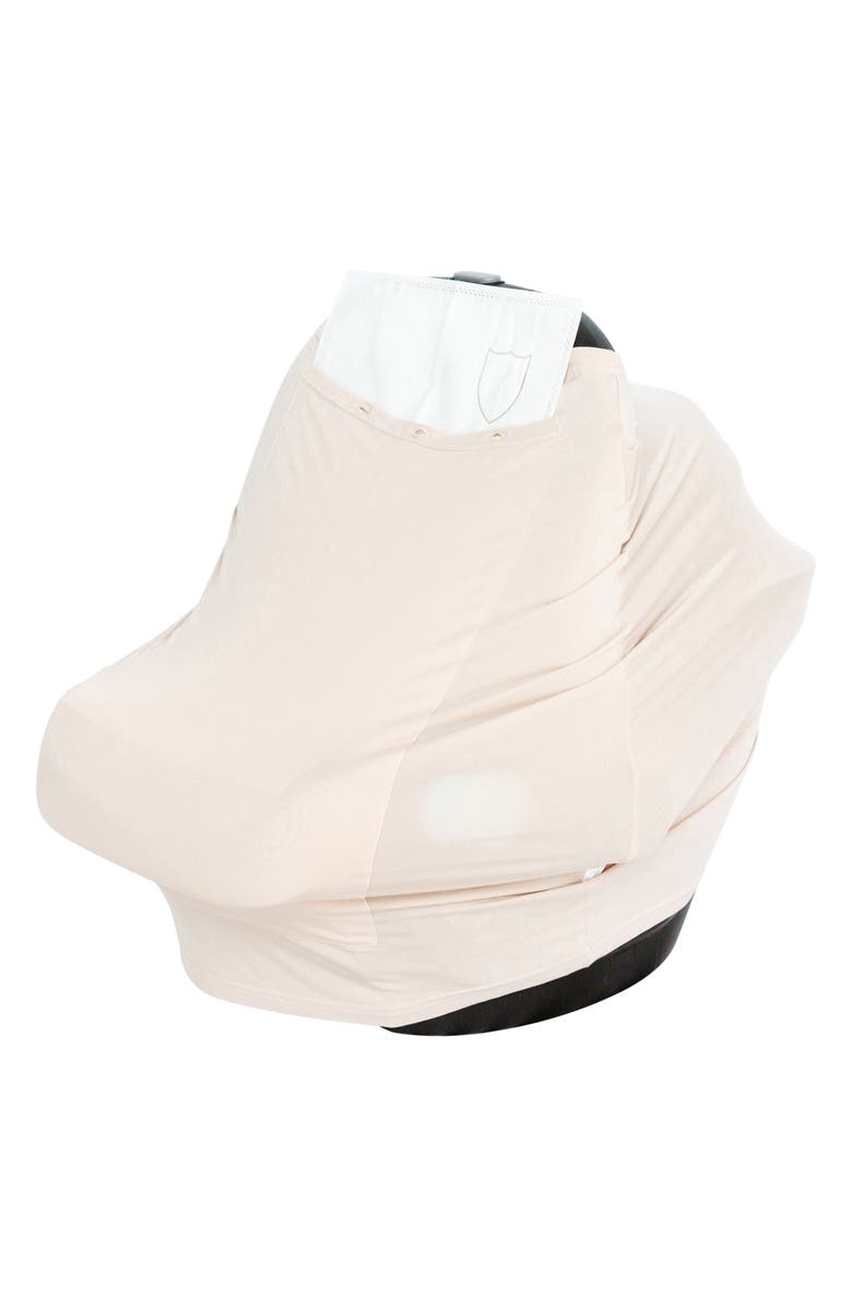 Snuggle Shield Luxe Protection Multiuse Infant Car Seat Cover, Alternate, color, Tan Sand