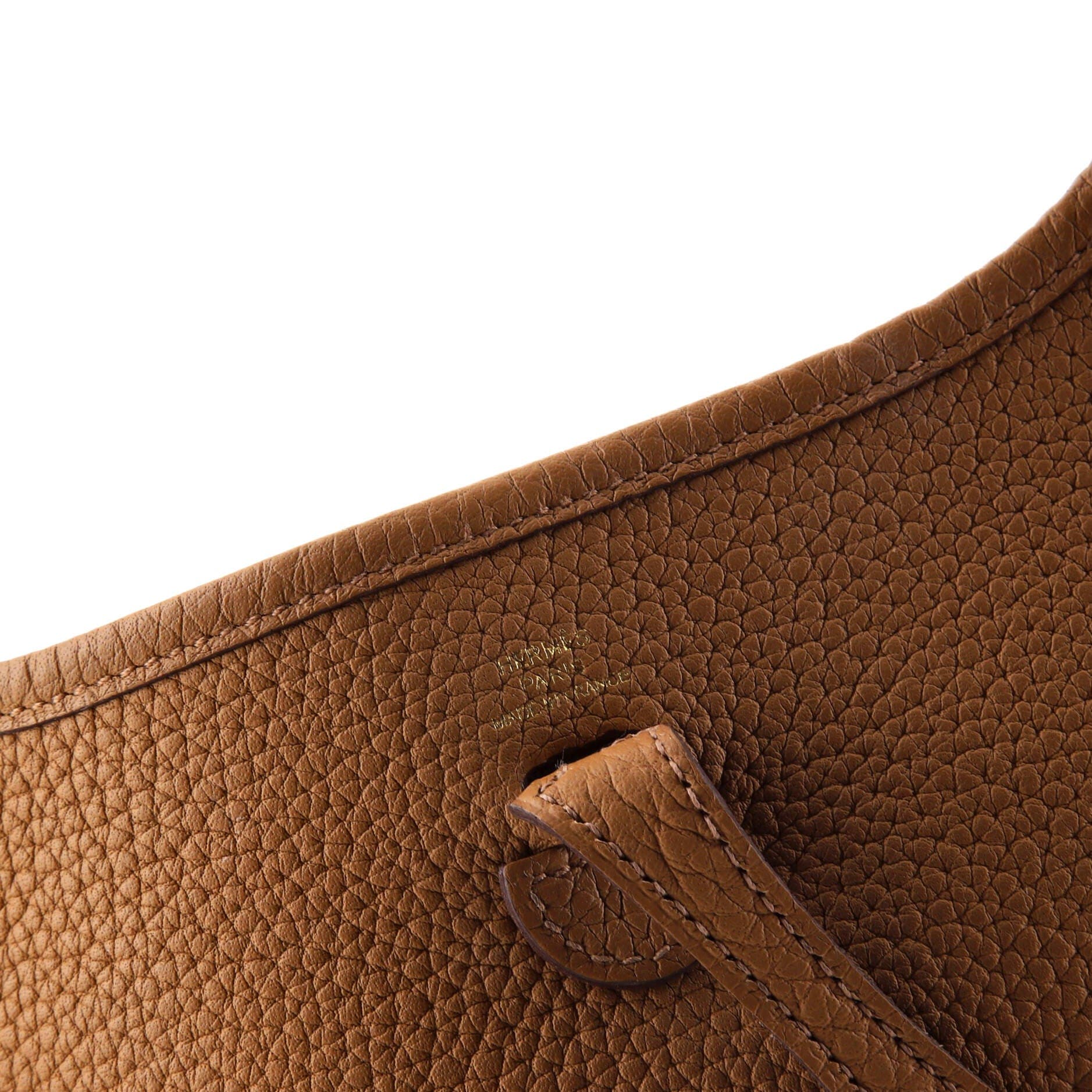Pre-Owned Hermes Evelyne Bag Gen III Clemence TPM, Alternate, color, Biscuit