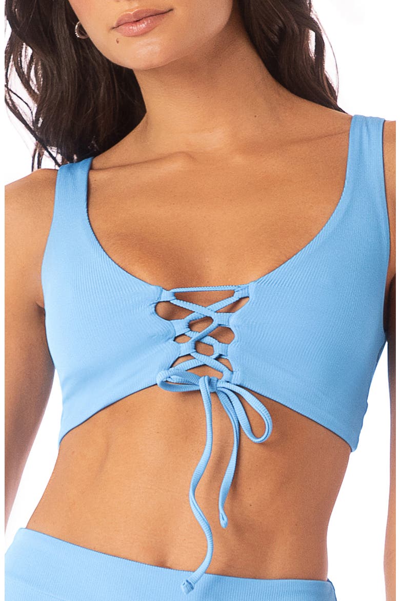 Allure Triangle Bikini Top, Alternate, color, BRIGHT BLUE