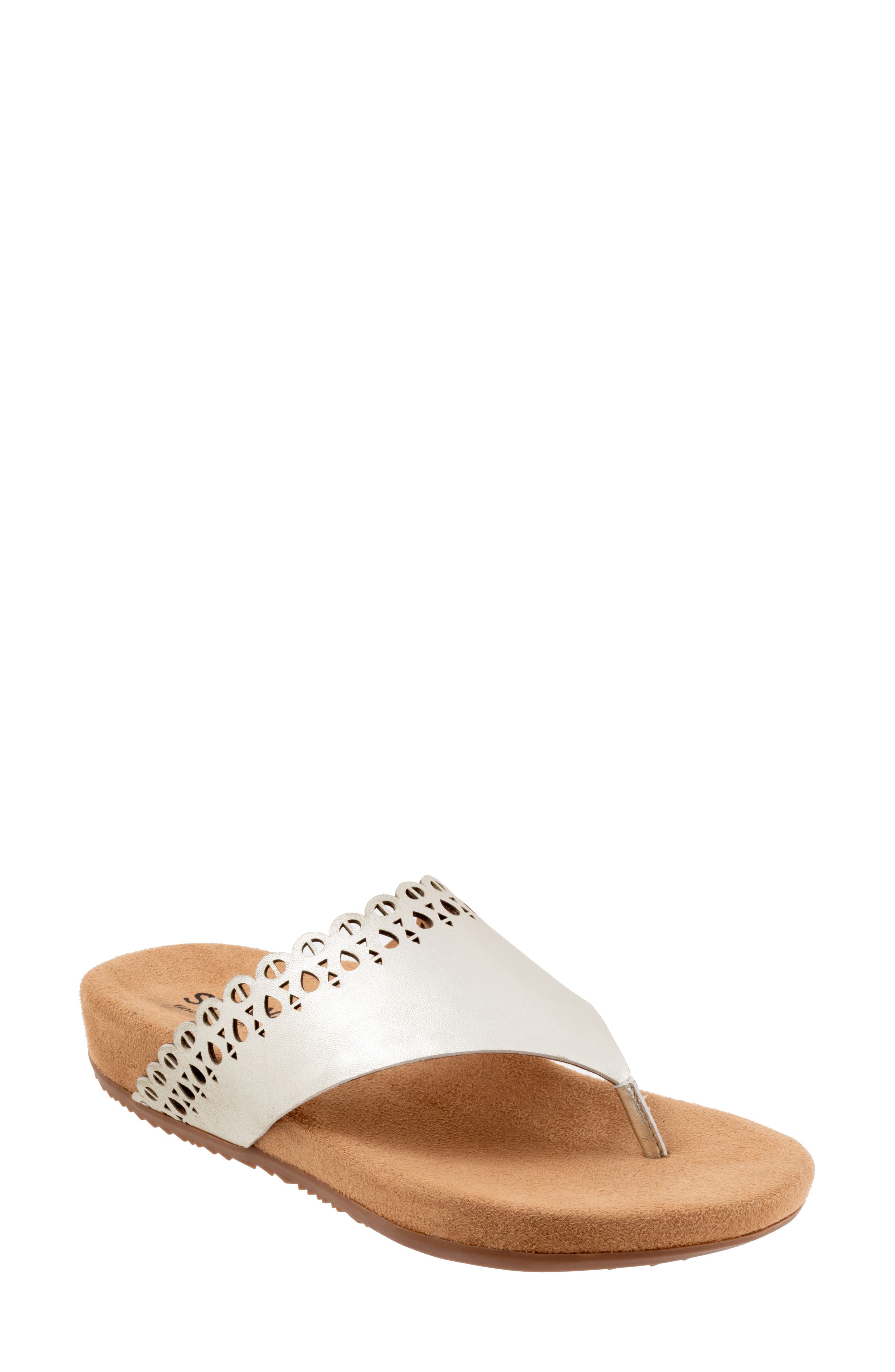 SoftWalk<sup>®</sup> Bethany Flip Flop, Main, color, Champagne