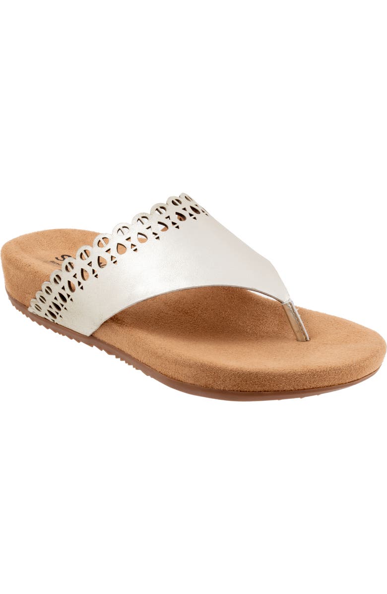 SoftWalk<sup>®</sup> Bethany Flip Flop, Main, color, Champagne