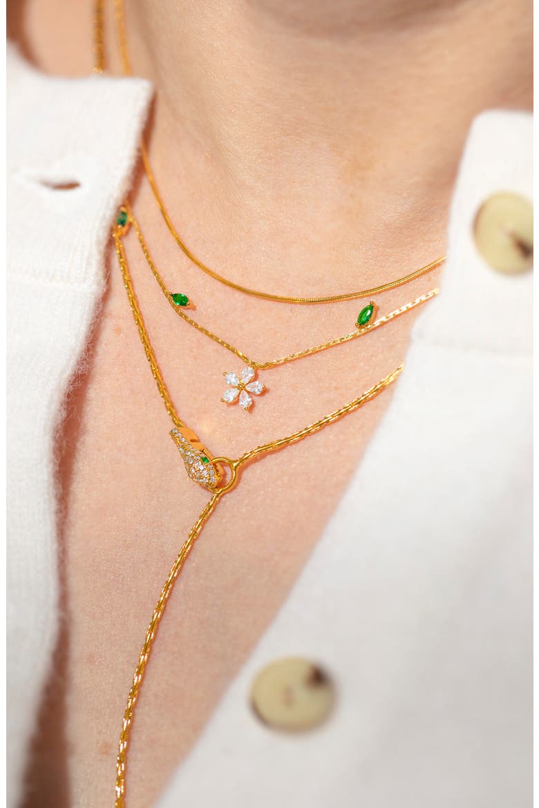 Fresh Bloom Necklace, Alternate, color, GOLD