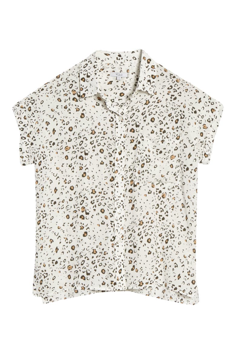 Whitney Plaid Shirt, Alternate, color, WHITE MOCHA LEOPARD
