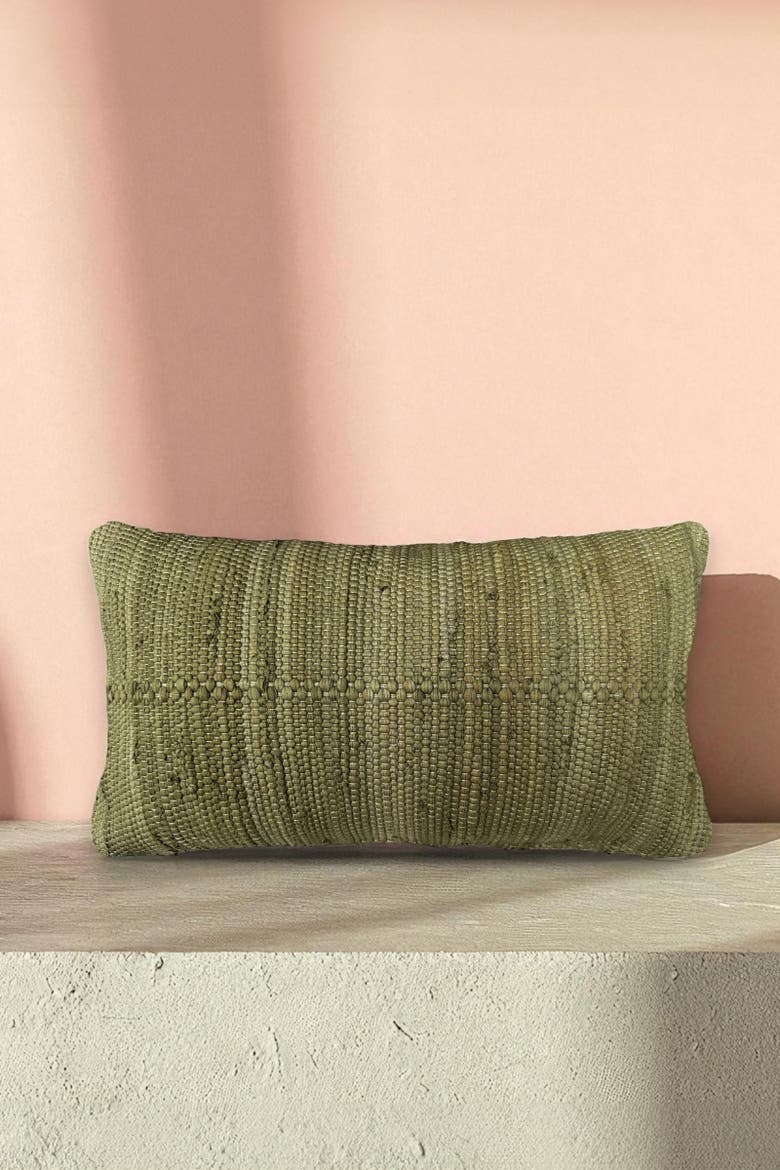 Chindi Pillow Cover, Alternate, color, Moss - lumbar