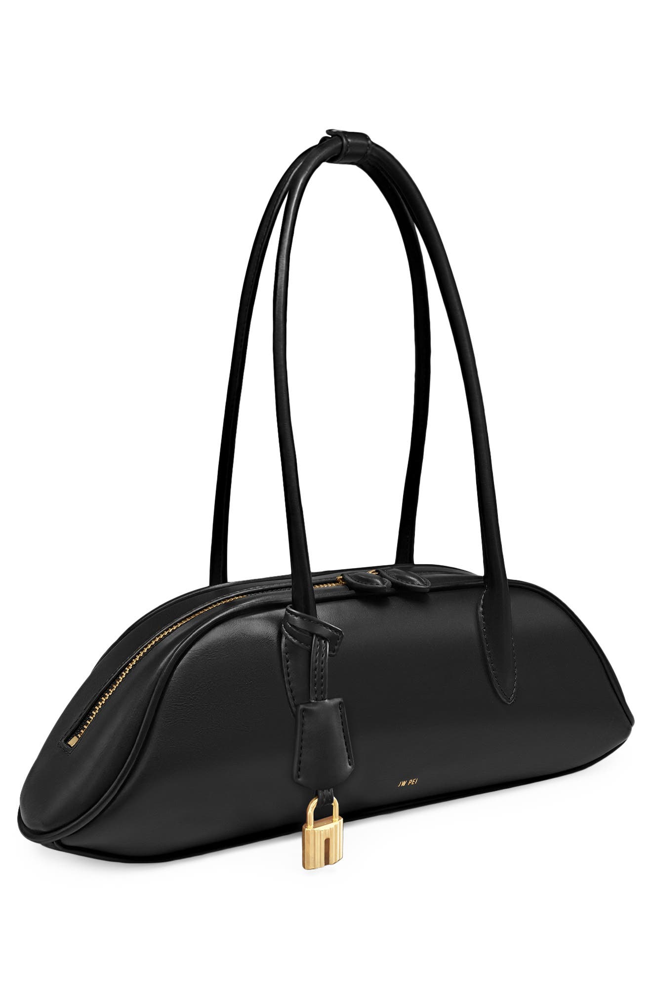 JW PEI Zora Faux Leather Shoulder Bag, Alternate, color, Black