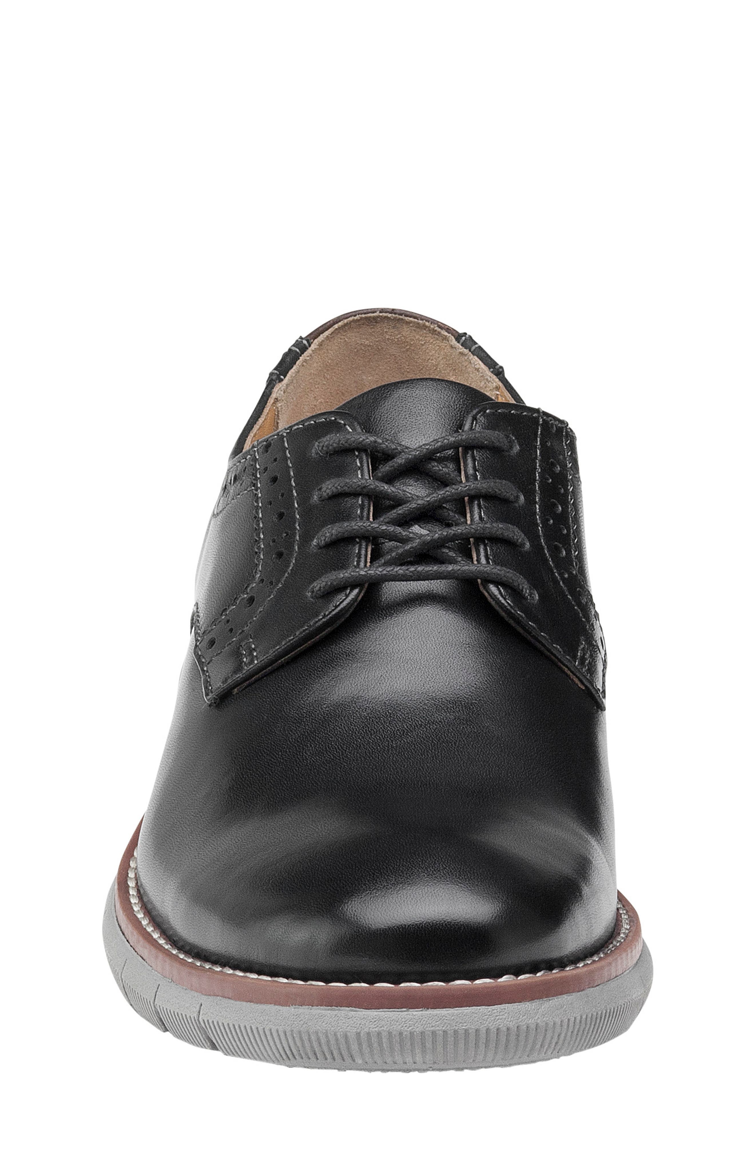 Kids' Holden Plain Toe Derby, Alternate, color, BLACK FULL GRAIN/GRAY SOLE
