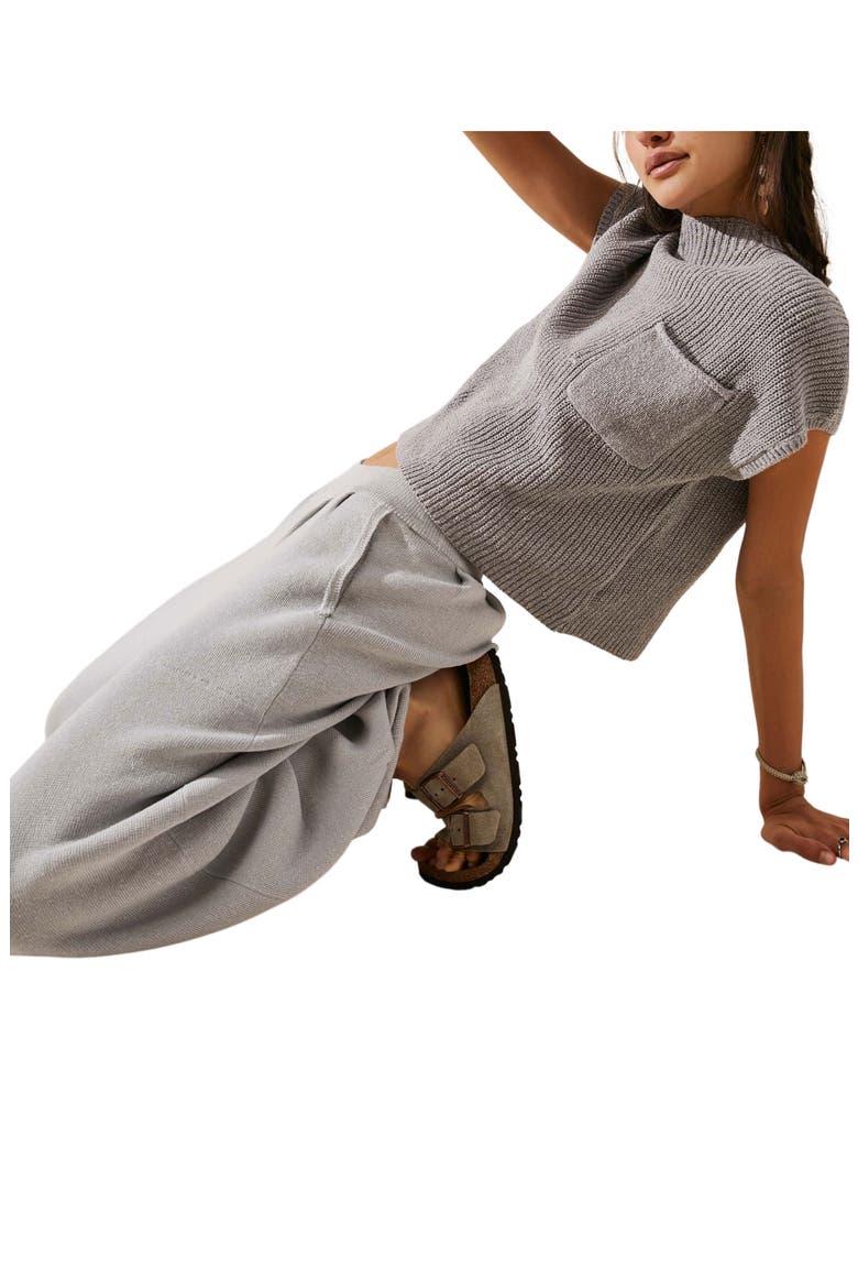 Free-est Freya Short Sleeve Sweater & Pants Set, Alternate, color, ASHBLOWN COMBO