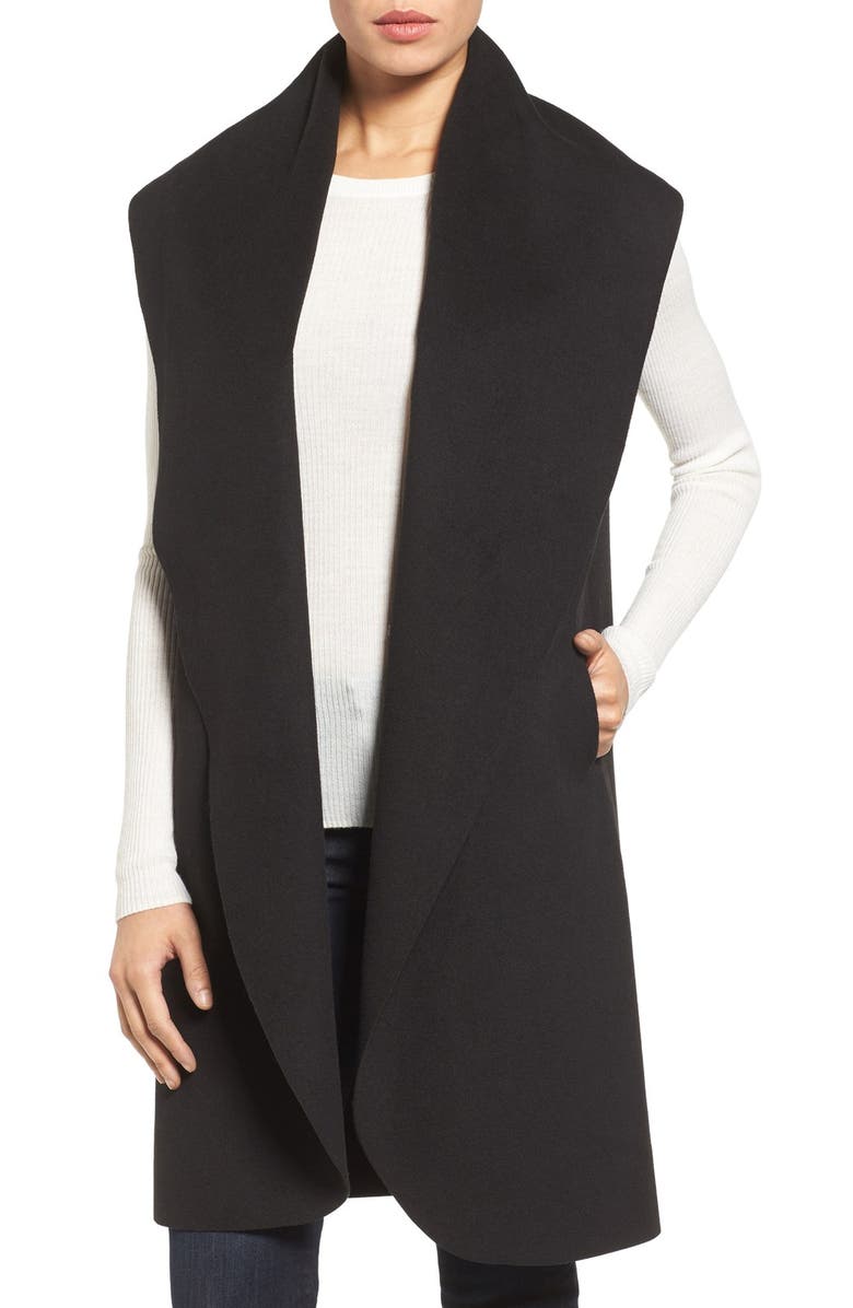 Halogen<sup>®</sup> 'Waterfall' Drape Front Vest, Main, color, 