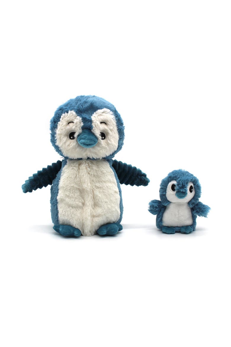Penguin Mom & Her Baby - Secret Keeper Plush Toy, Eco-Friendly, Soft & Washable, Main, color, Blue