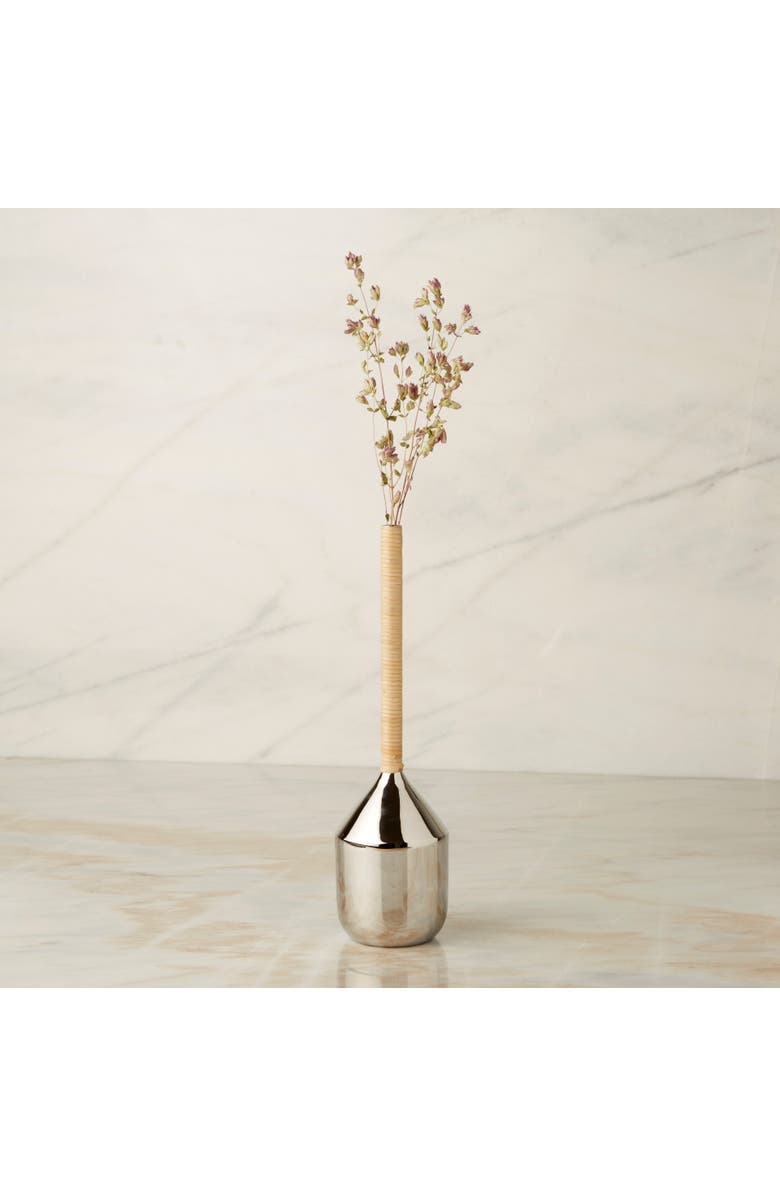 Be Home Arendal Rattan Vessel, Tall, Alternate, color, Silver