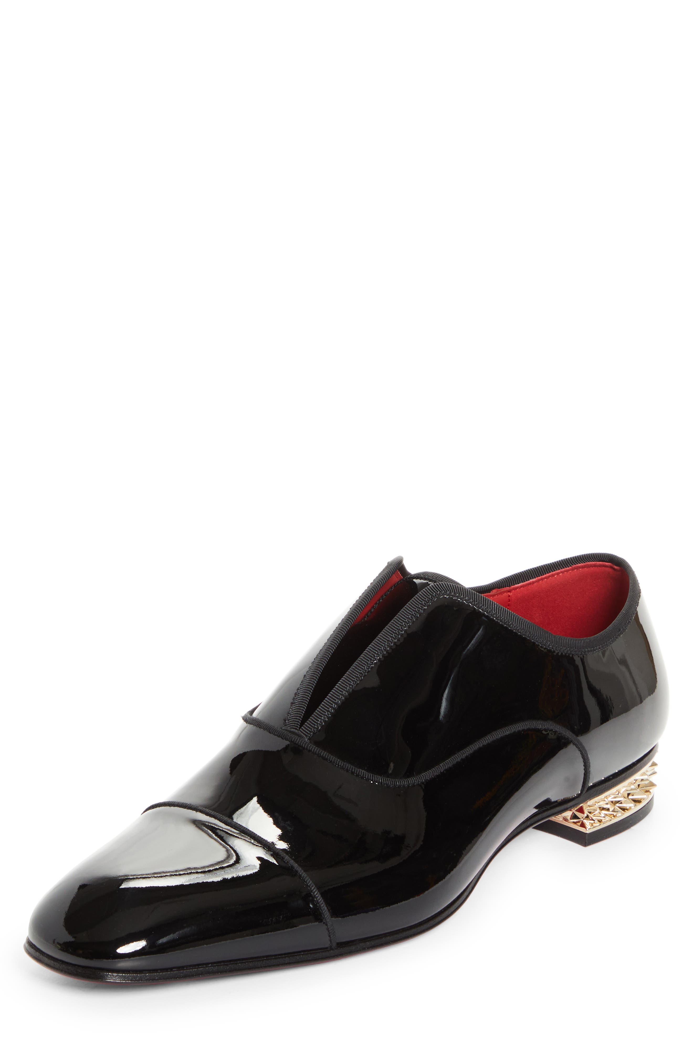 Christian Louboutin Alphamale Rocks Oxford, Main, color, Black