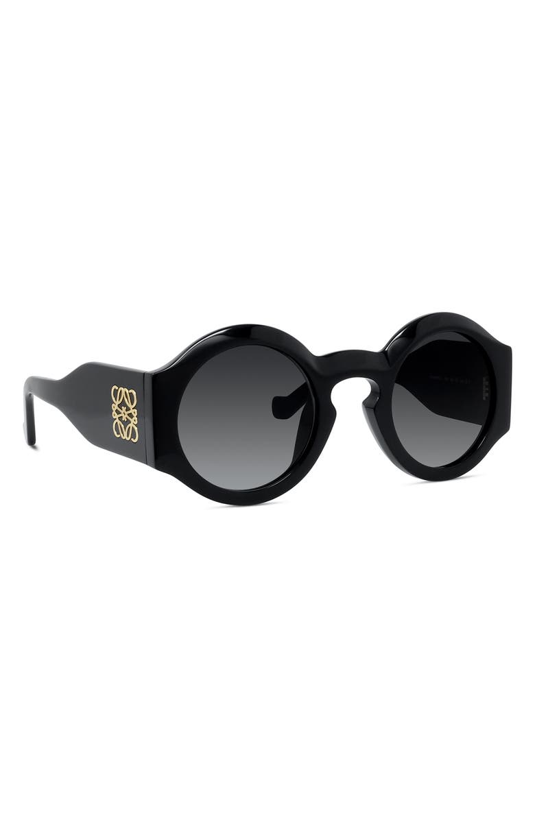 Loewe Chunky Anagram 49mm Small Round Sunglasses, Alternate, color, 